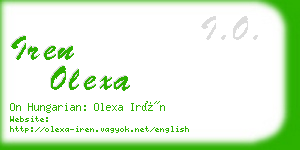 iren olexa business card